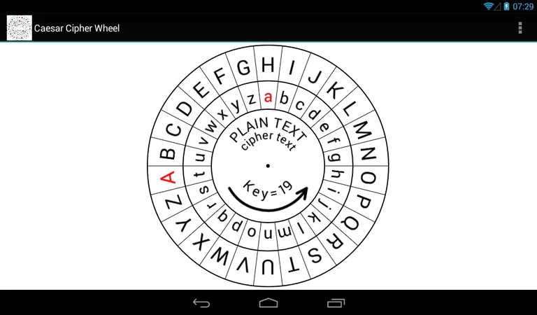 Caesar Cipher Disk screenshot 1