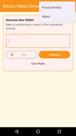 Generador de Carteras Bitcoin screenshot 2