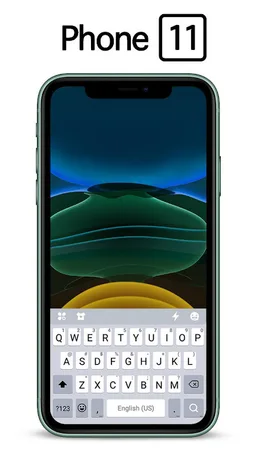Green Phone 11 Keyboard Theme screenshot 5