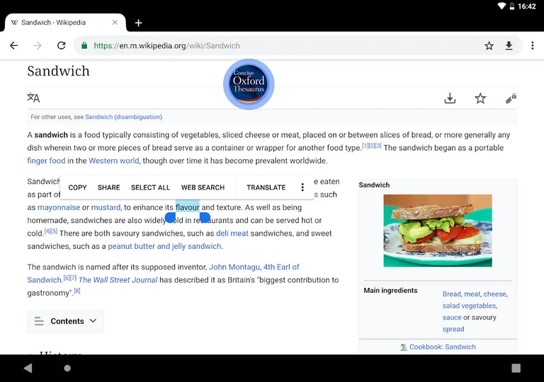 Concise Oxford Thesaurus screenshot 12