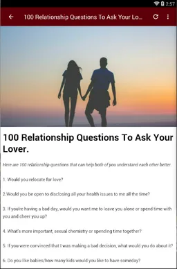 RELATIONSHIP QUESTIONS screenshot 8