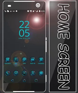 xColor - Blue Reflection Theme screenshot 1