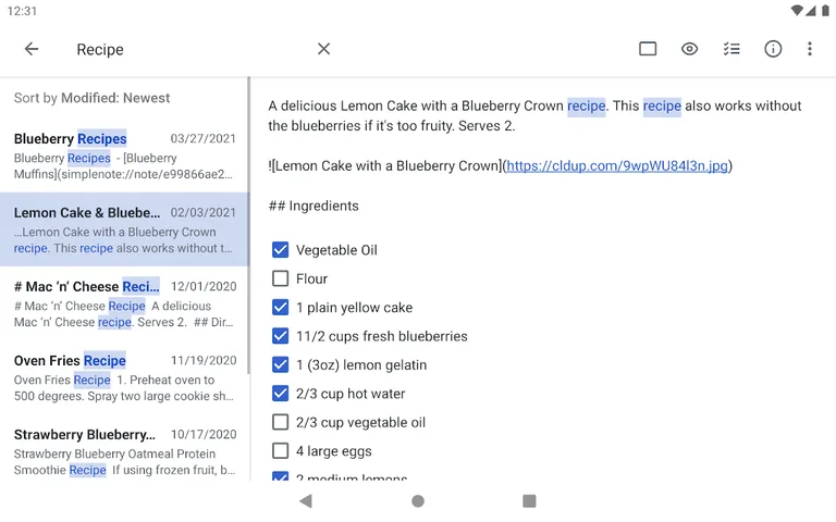 Simplenote screenshot 11