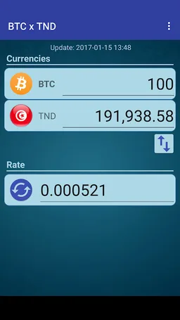 Bitcoin x Tunisian Dinar screenshot 1