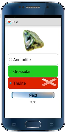 Gemstones list with description screenshot 1