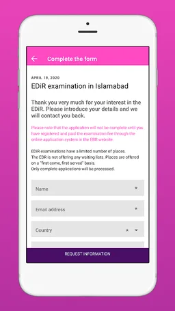 EDiR App screenshot 2