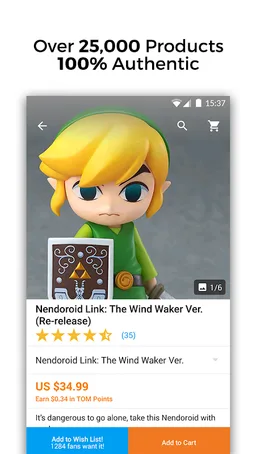 TOM Shop screenshot 1