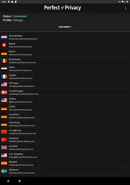 Perfect Privacy VPN screenshot 1