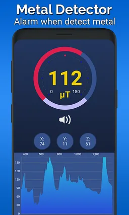 Metal detector - EMF Meter screenshot 1