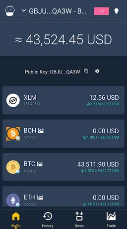 Interstellar - Stellar Lumens XLM Wallet and SDEX screenshot 5