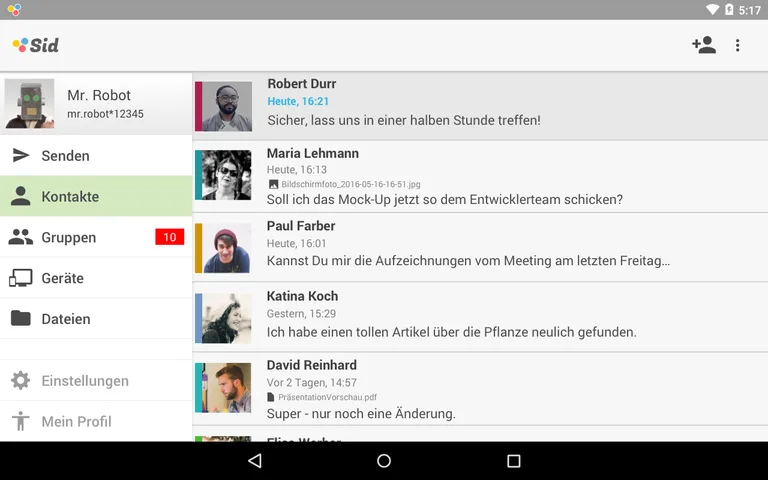 Secure Messaging and File Transfer screenshot 4