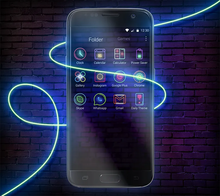 Neon Lights Shining Launcher screenshot 4