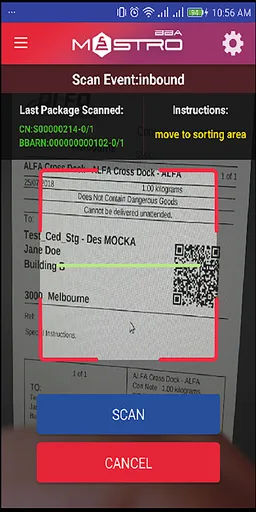 BBA CrossDock screenshot 2