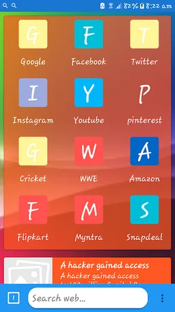 Blue Web Browser screenshot 3