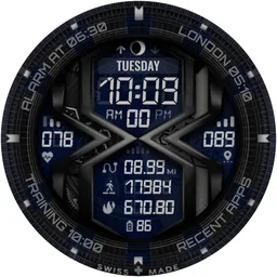 SWF Hexagon Digital Watch Face screenshot 9
