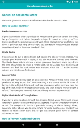 User guide for Alexa screenshot 7