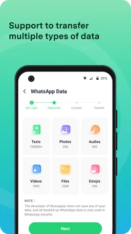 Wutsapper-WhatsApp&WB Transfer screenshot 1