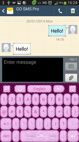 Pink and Diamonds Keyboard screenshot 4