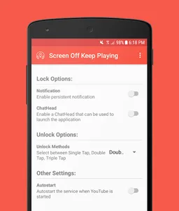 Screen Off Keep Playing screenshot 1