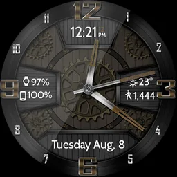 Wooden Gears HD Watch Face screenshot 12