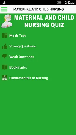 Maternal & Child Nursing Quiz screenshot 1