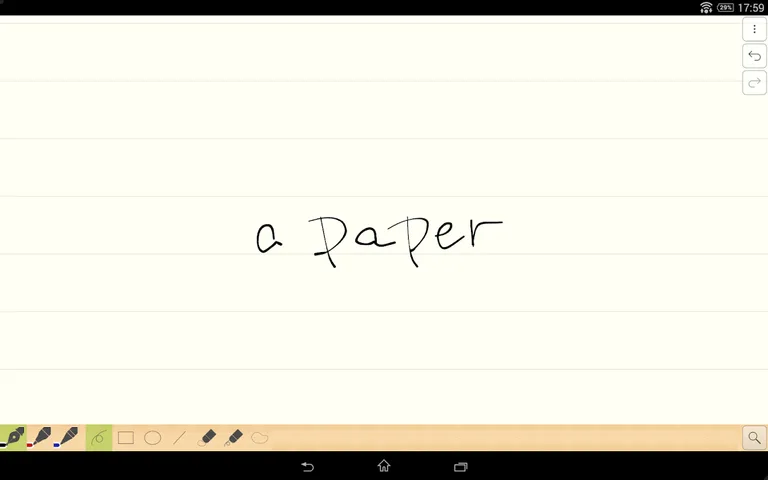Handwriting memo "a Paper" screenshot 1