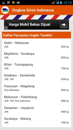 Ongkos Kirim Indonesia screenshot 6