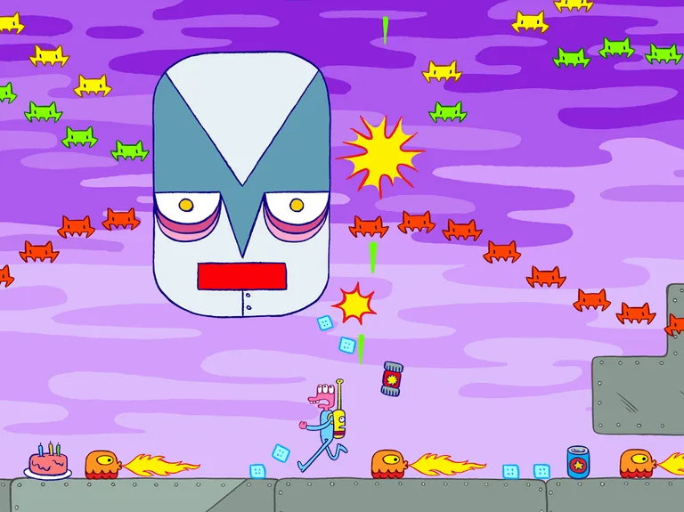Glorkian Warrior: Shoot Weird Space Invaders screenshot 2