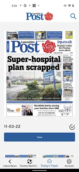 Lancashire Evening Post Paper screenshot 3