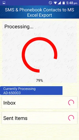 Save Phonebook & SMS to Excel screenshot 5