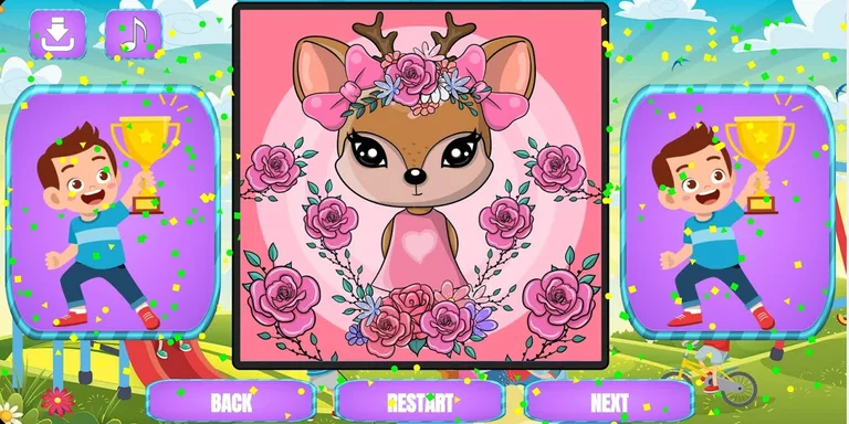 Jigsaw cartoon puzzle screenshot 5