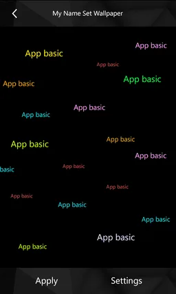 My name live wallpaper screenshot 3