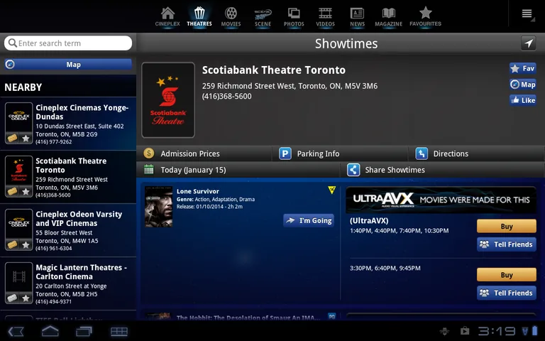 Cineplex Mobile screenshot 2