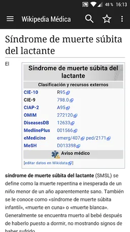 WikiMed - Wikipedia Médica Offline screenshot 2