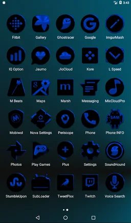 Black and Blue Icon Pack ✨Free✨ screenshot 15