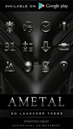 AMETAL Designer Clock Widget screenshot 14