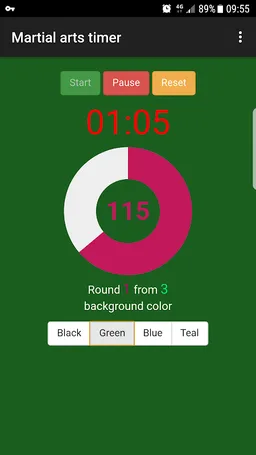 Martial arts timer screenshot 3
