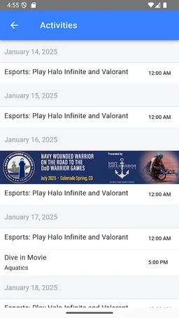 NavyMWR Jacksonville screenshot 1