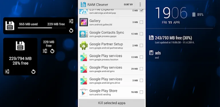 RAM Widget DashClock Extension cover image