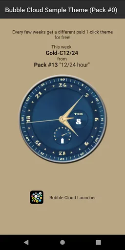 Watch Face Theme Bubble Cloud screenshot 6