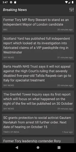 Breaking News, Hourly Newscast screenshot 2