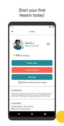 Cambly - English Teacher screenshot 1