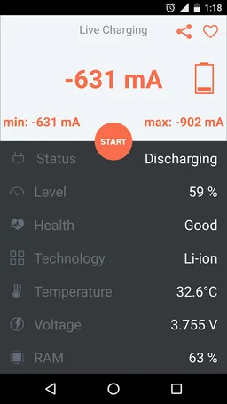 Live Charging ( Ampere Pro v2) screenshot 1