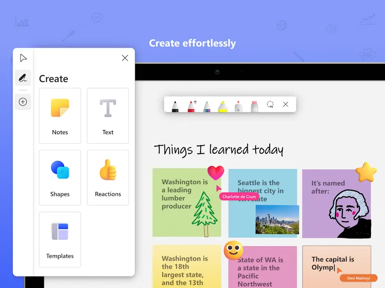 Microsoft Whiteboard screenshot 7