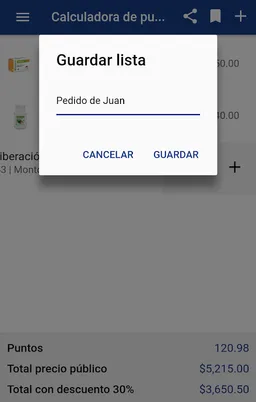 Calculadora y catálogo Amway screenshot 2
