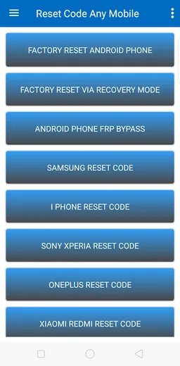 Reset Code Any Mobile Guide screenshot 3