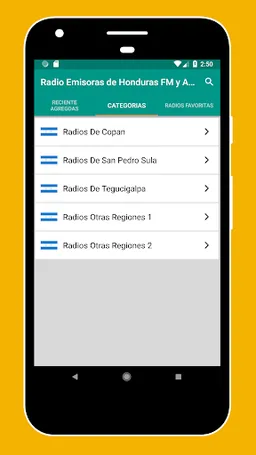 Radios Honduras FM and AM App screenshot 4