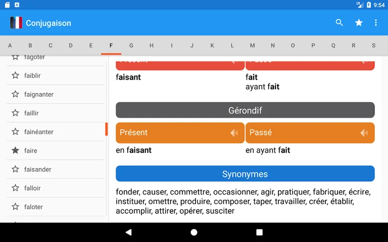 Conjugaison française screenshot 3