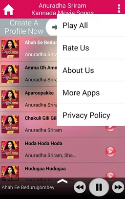 Anuradha Sriram Kannada Movie Songs screenshot 3