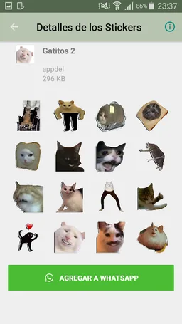 Funny Animals Stickers for WSP screenshot 2